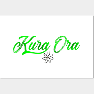 KURA ORA (Green) Posters and Art